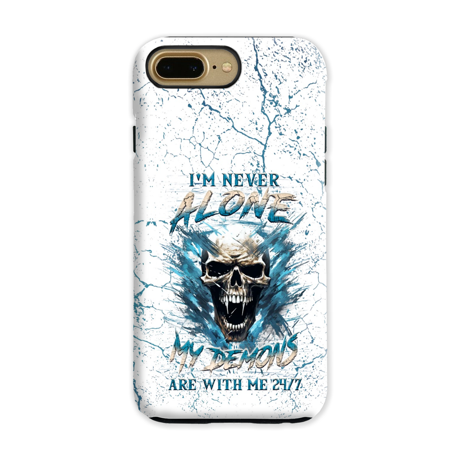 I'M NEVER ALONE SKULL DEMON PHONE CASE - YHLN0805242