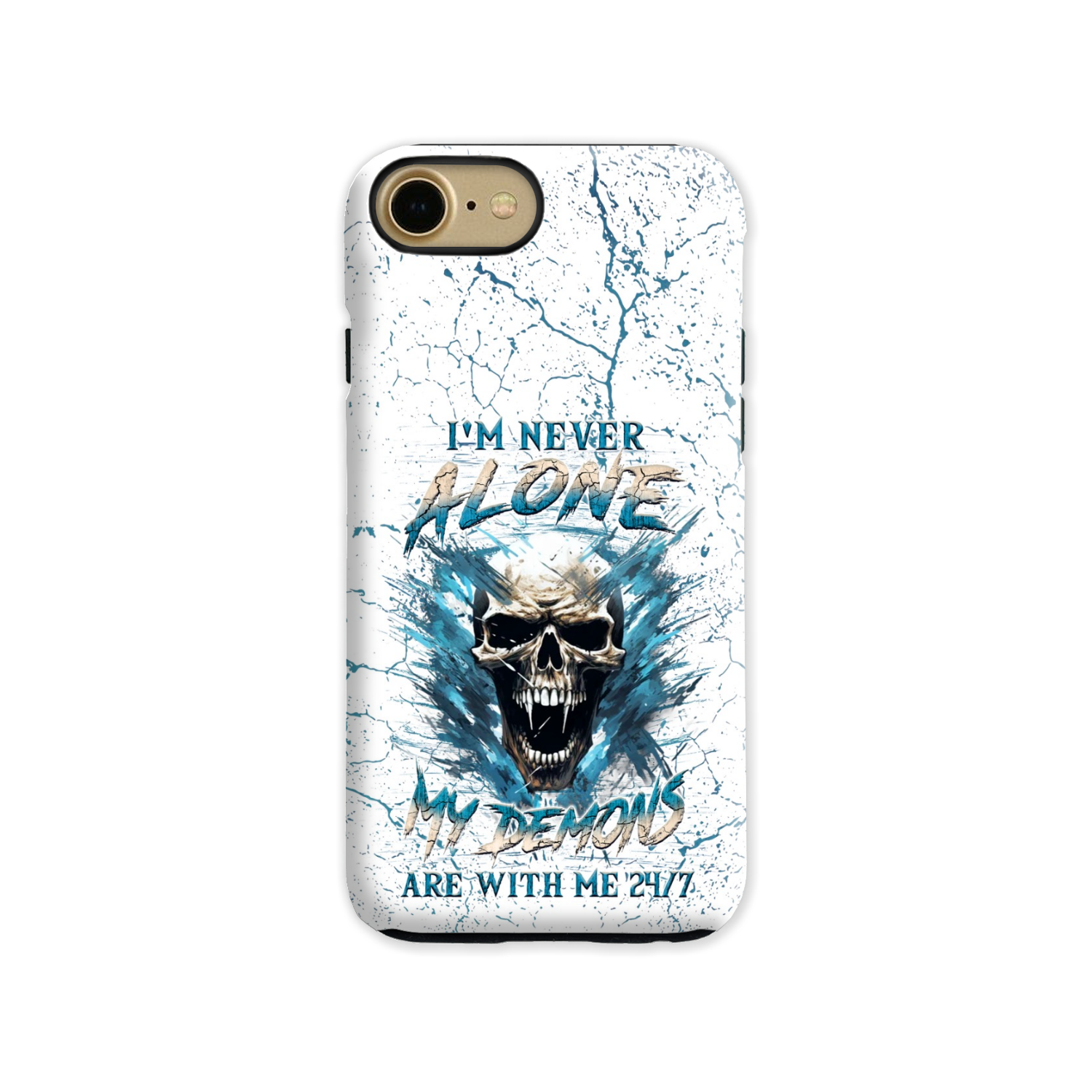 I'M NEVER ALONE SKULL DEMON PHONE CASE - YHLN0805242