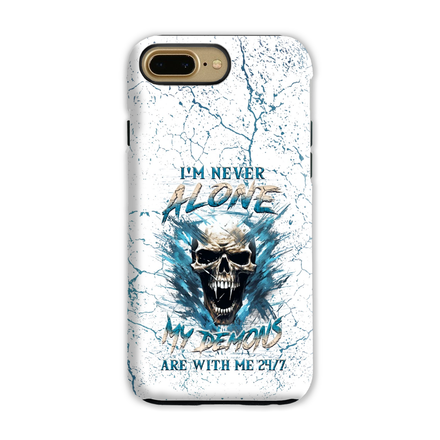 I'M NEVER ALONE SKULL DEMON PHONE CASE - YHLN0805242