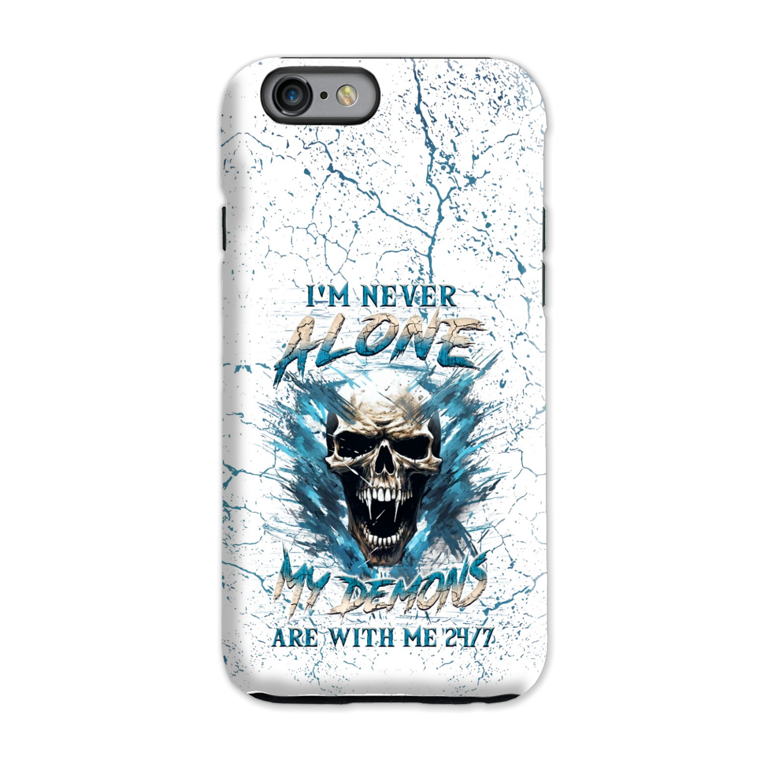 I'M NEVER ALONE SKULL DEMON PHONE CASE - YHLN0805242