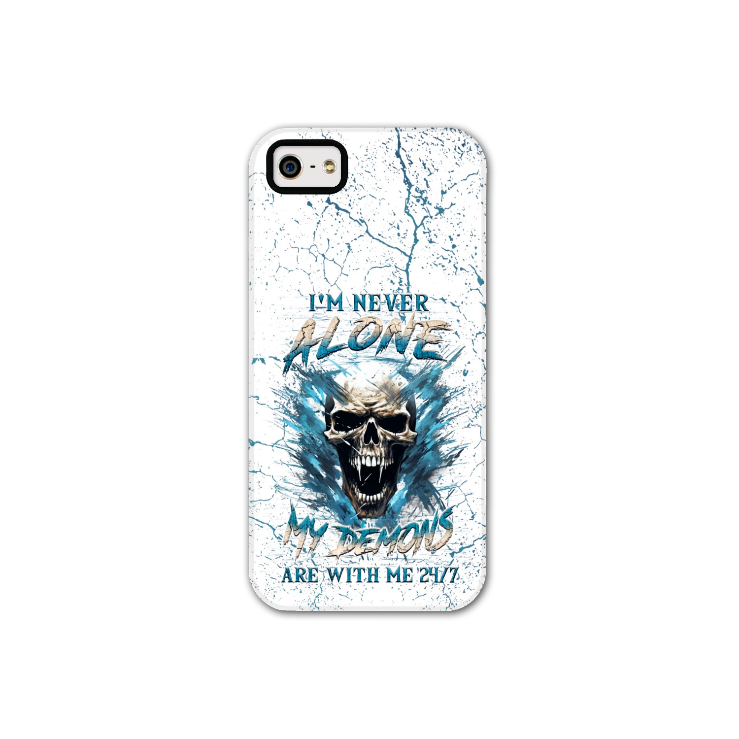 I'M NEVER ALONE SKULL DEMON PHONE CASE - YHLN0805242