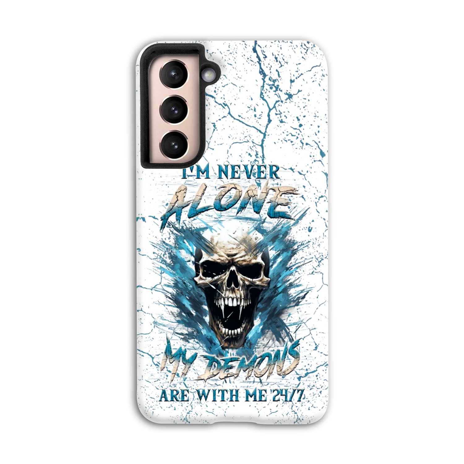 I'M NEVER ALONE SKULL DEMON PHONE CASE - YHLN0805242