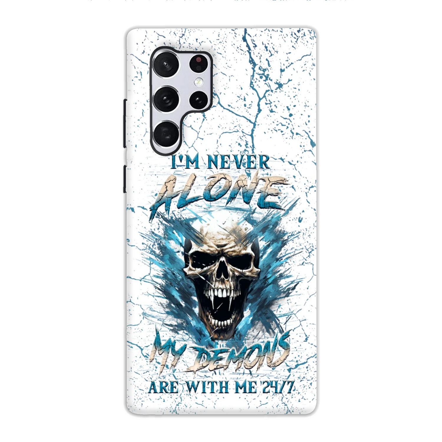 I'M NEVER ALONE SKULL DEMON PHONE CASE - YHLN0805242