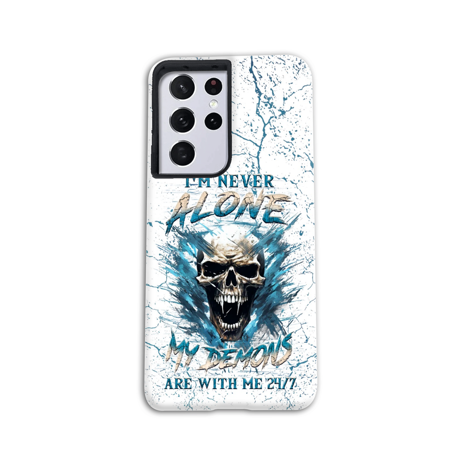 I'M NEVER ALONE SKULL DEMON PHONE CASE - YHLN0805242