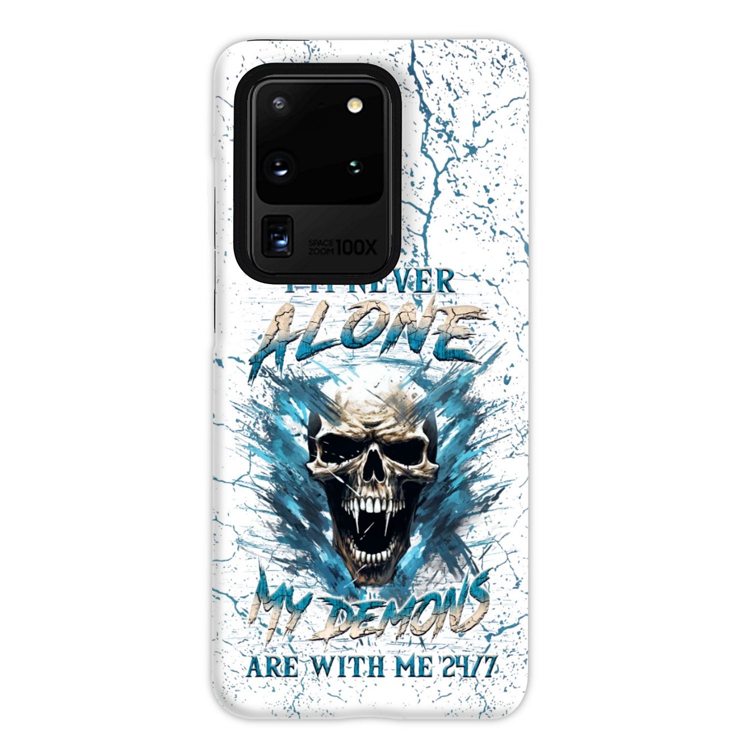 I'M NEVER ALONE SKULL DEMON PHONE CASE - YHLN0805242