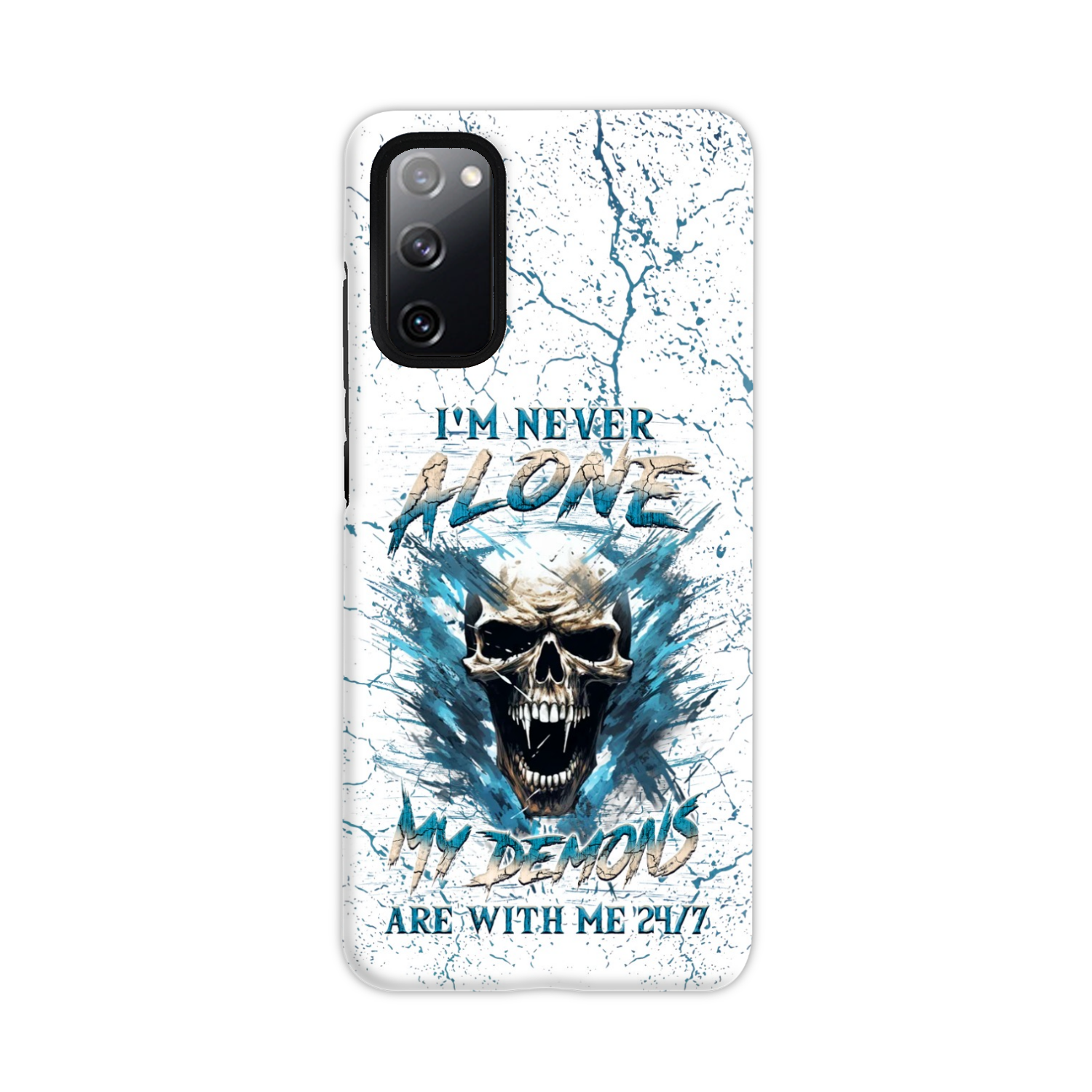 I'M NEVER ALONE SKULL DEMON PHONE CASE - YHLN0805242