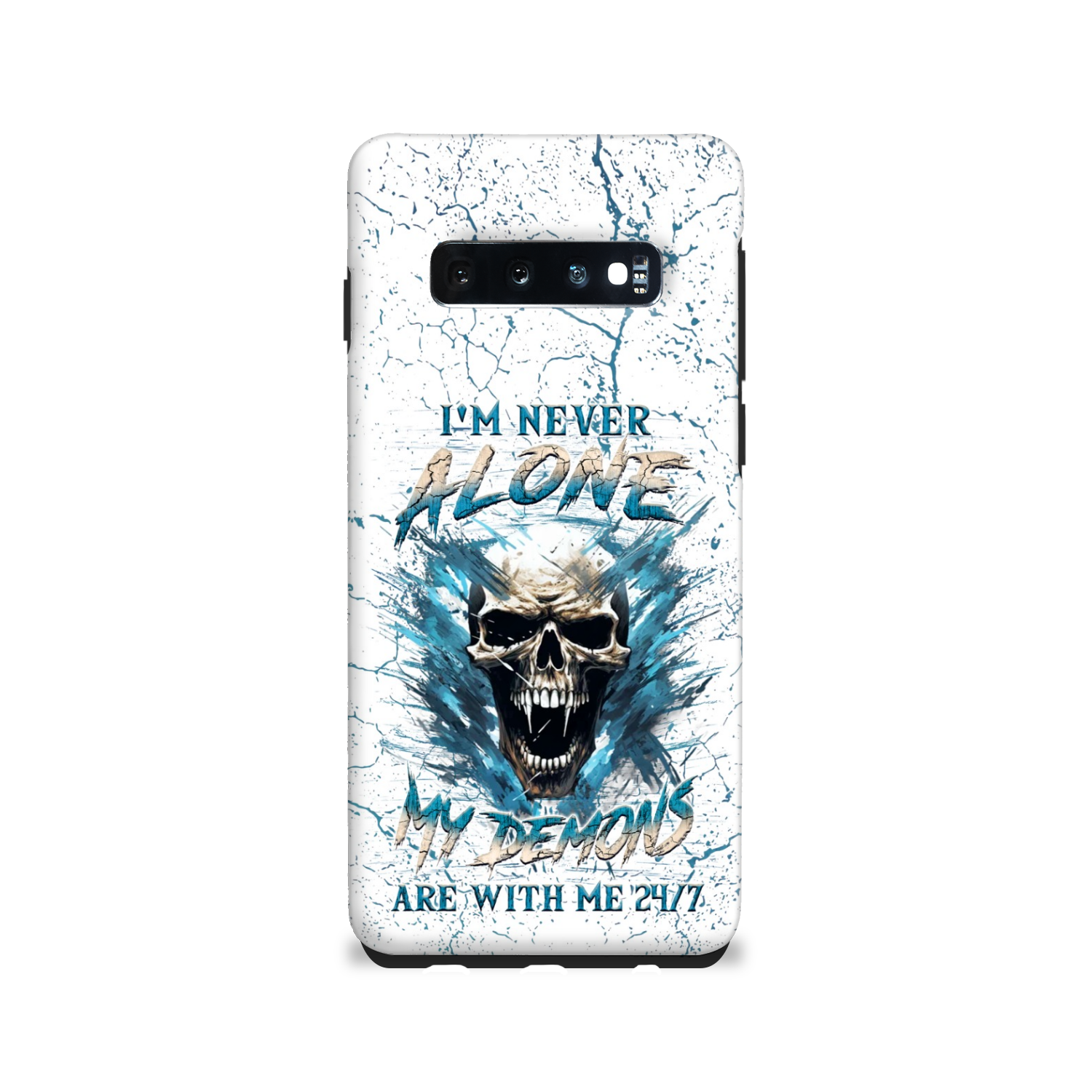 I'M NEVER ALONE SKULL DEMON PHONE CASE - YHLN0805242