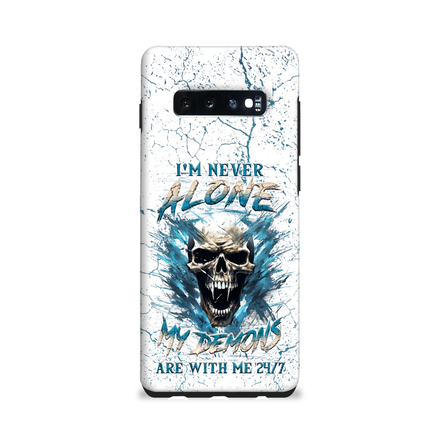 I'M NEVER ALONE SKULL DEMON PHONE CASE - YHLN0805242