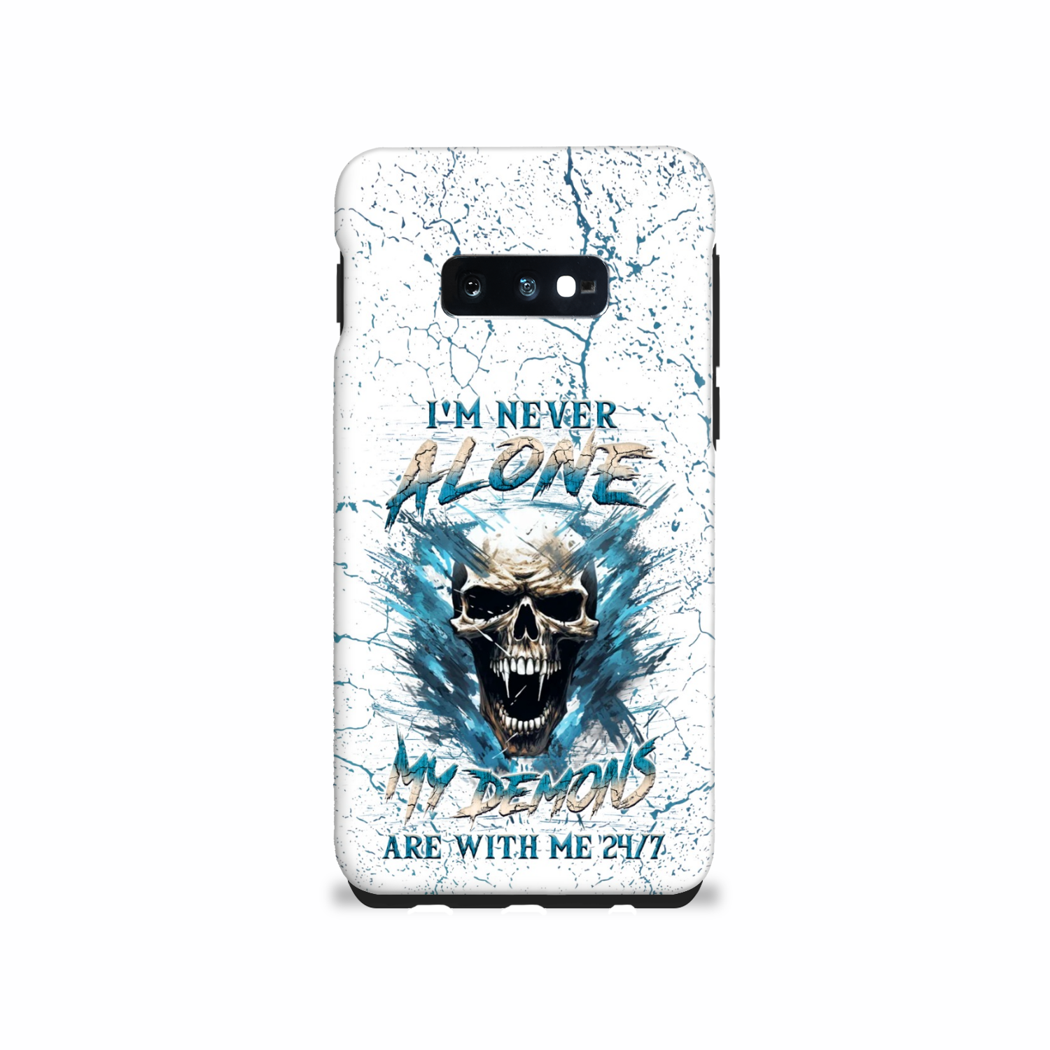 I'M NEVER ALONE SKULL DEMON PHONE CASE - YHLN0805242