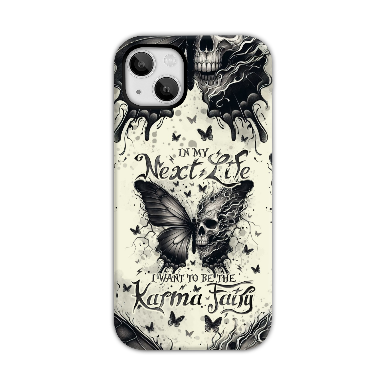 KARMA FAIRY SKULL BUTTERFLY PHONE CASE - TLNO2308241