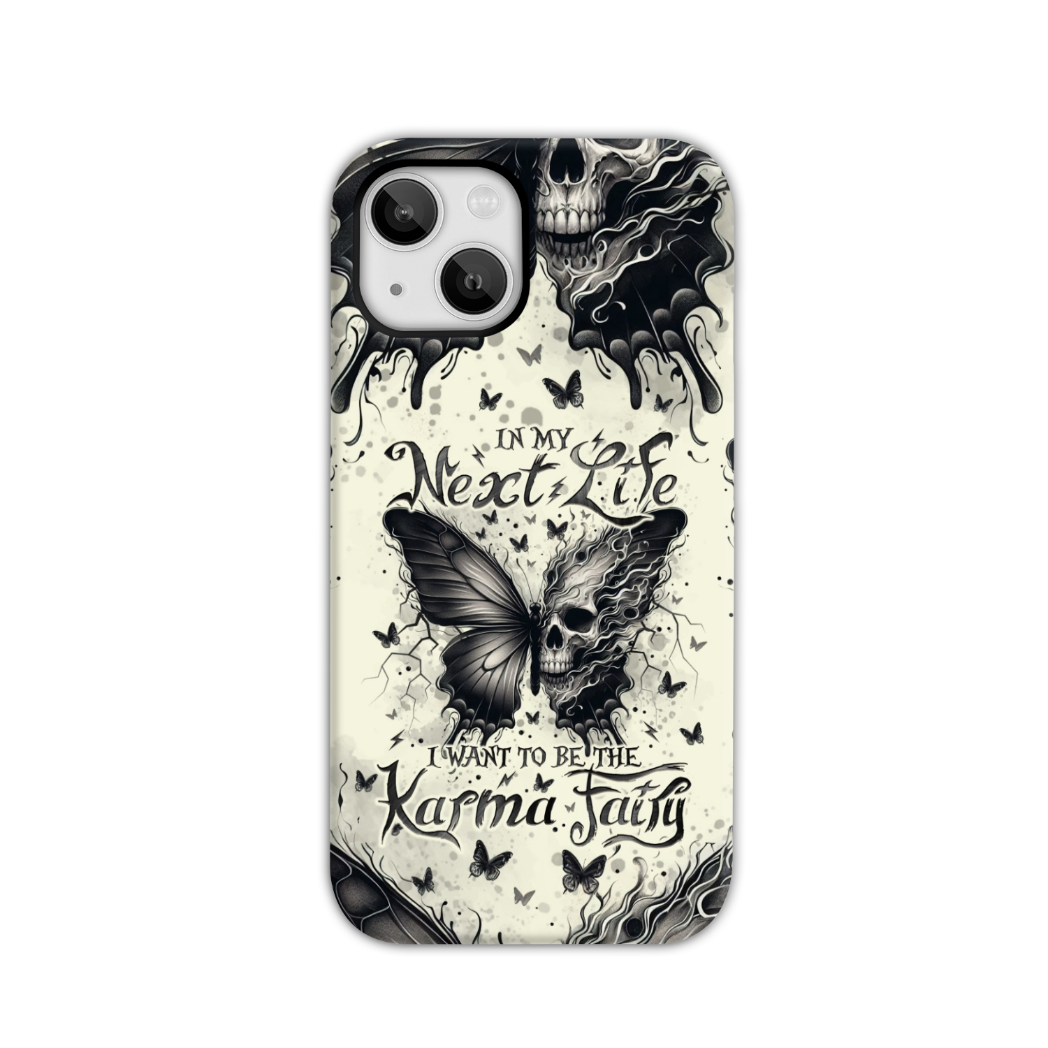 KARMA FAIRY SKULL BUTTERFLY PHONE CASE - TLNO2308241