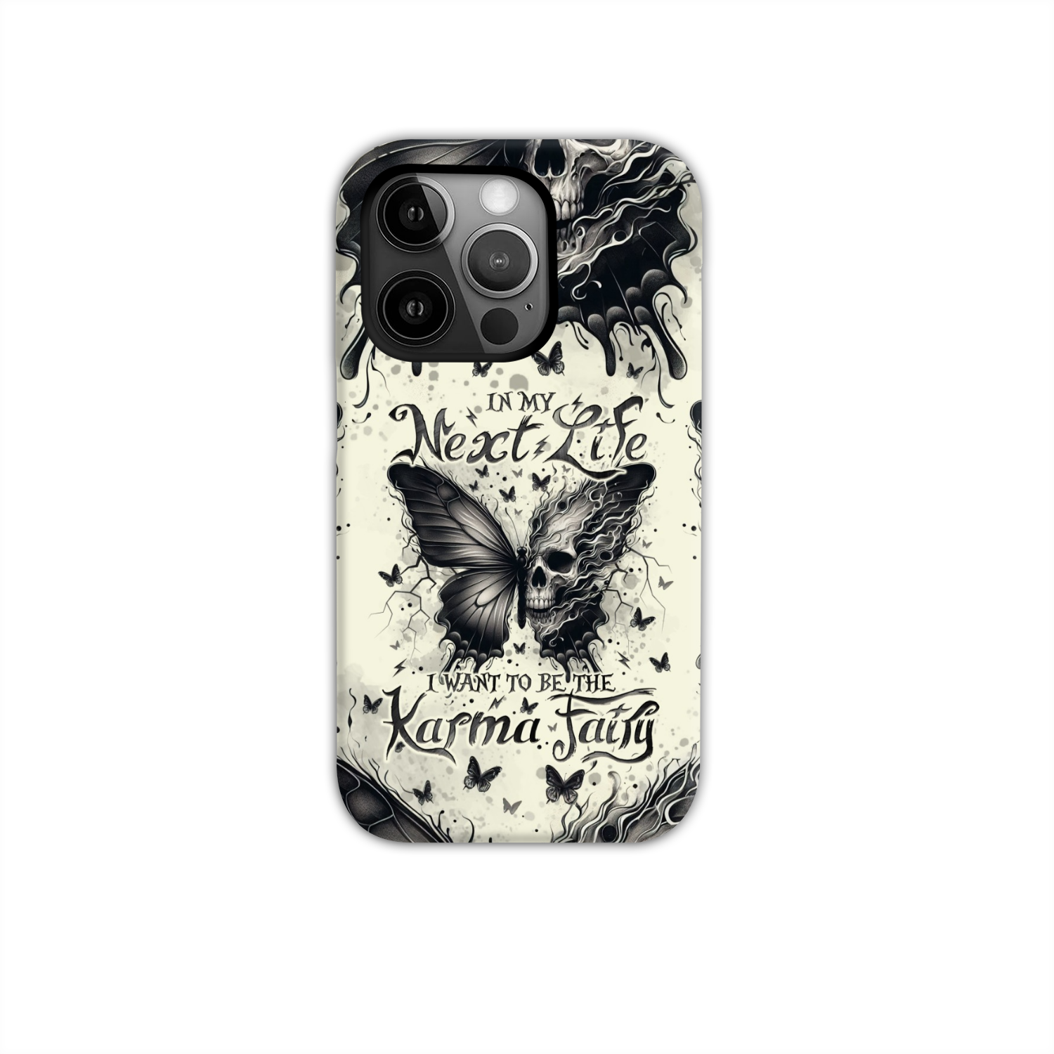 KARMA FAIRY SKULL BUTTERFLY PHONE CASE - TLNO2308241