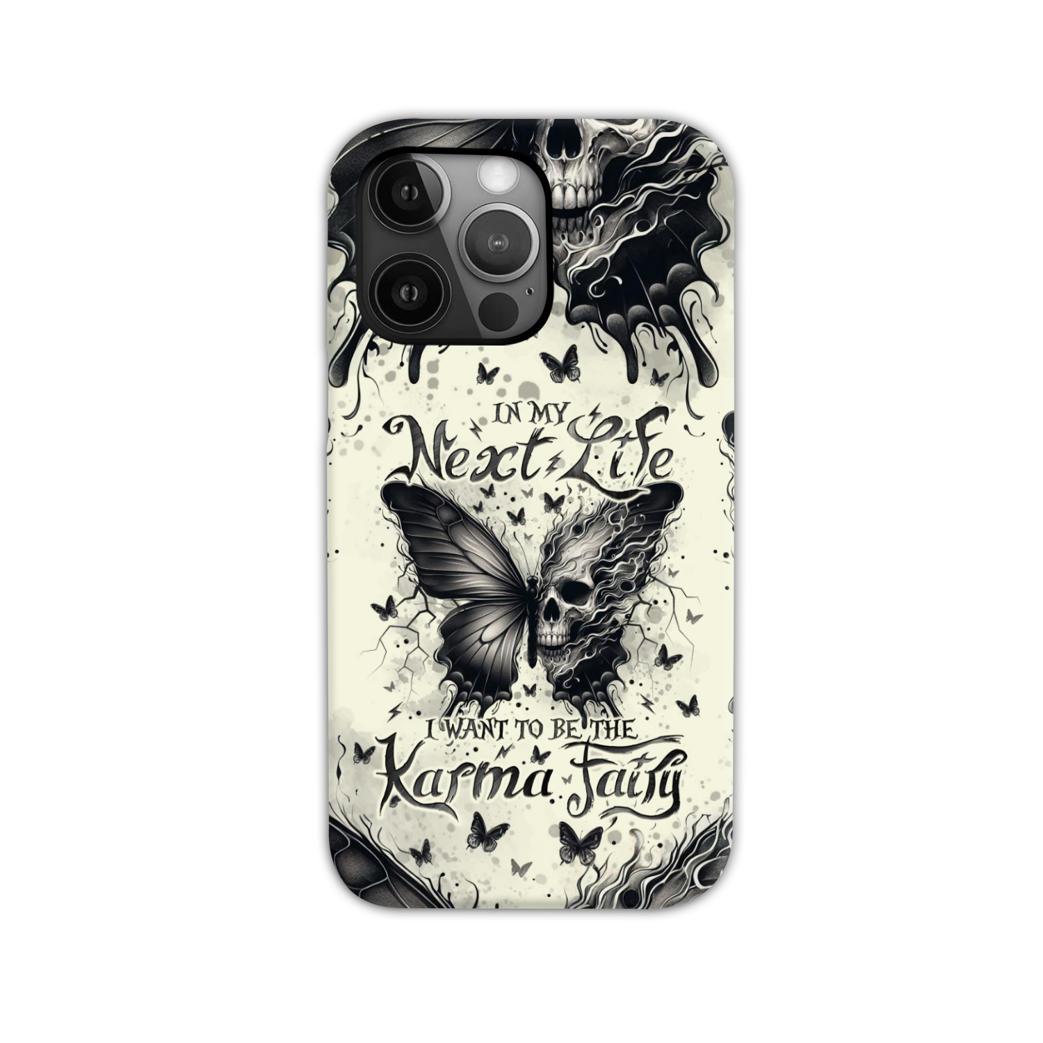 KARMA FAIRY SKULL BUTTERFLY PHONE CASE - TLNO2308241