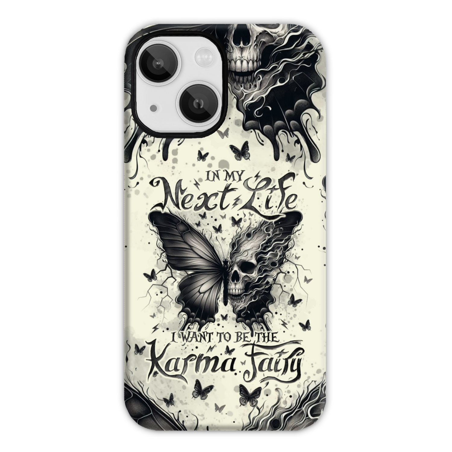 KARMA FAIRY SKULL BUTTERFLY PHONE CASE - TLNO2308241