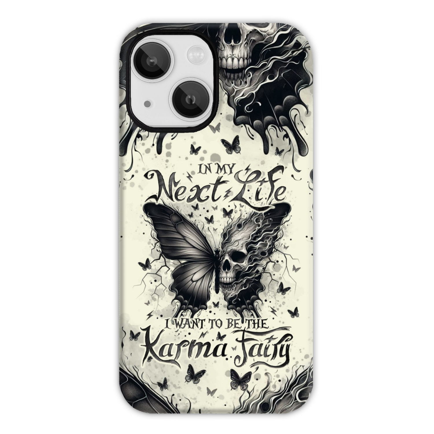 KARMA FAIRY SKULL BUTTERFLY PHONE CASE - TLNO2308241