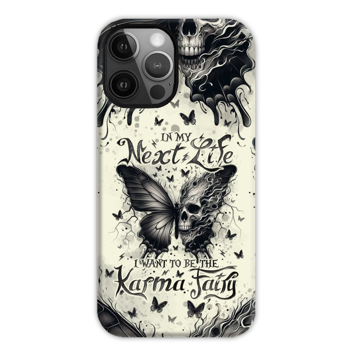 KARMA FAIRY SKULL BUTTERFLY PHONE CASE - TLNO2308241