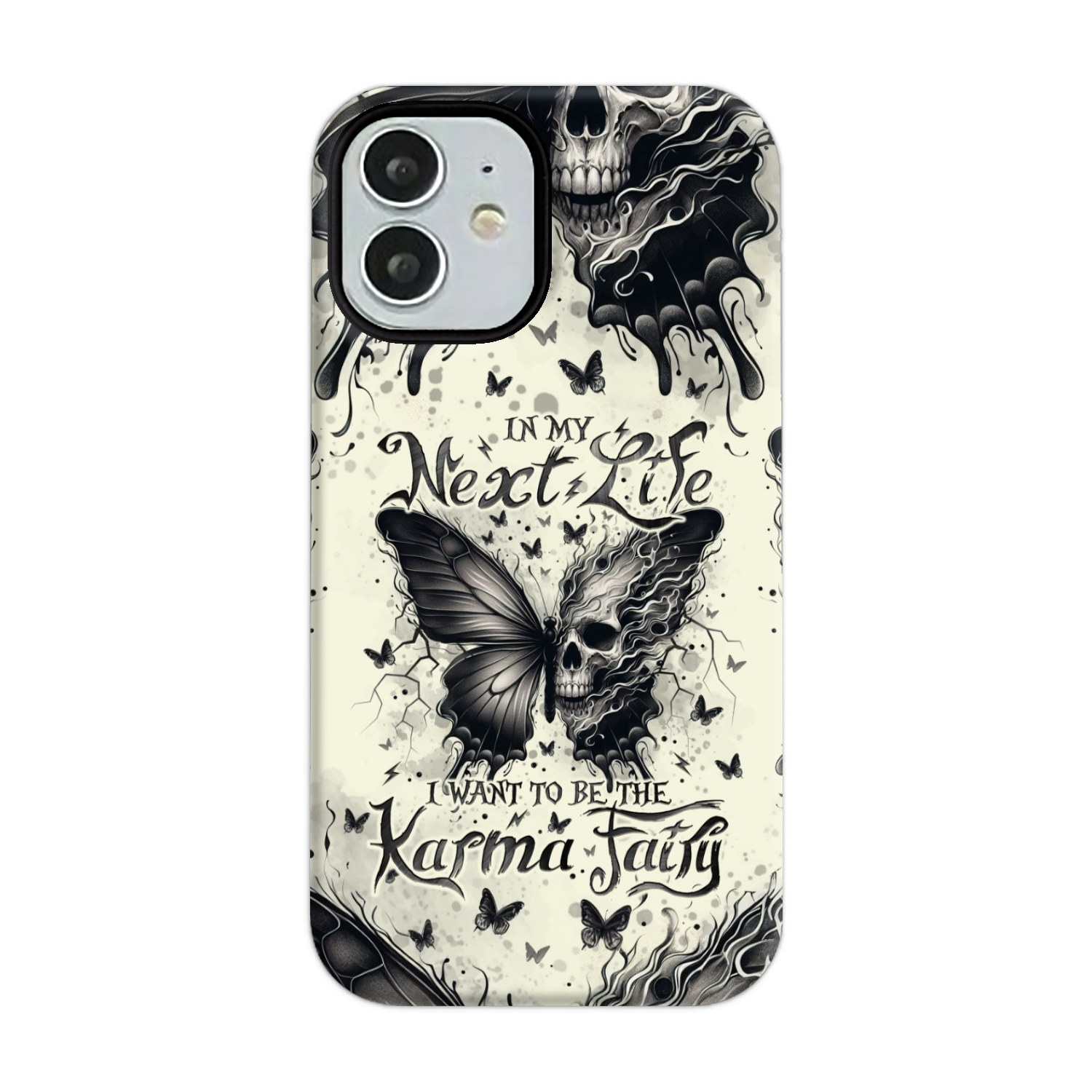 KARMA FAIRY SKULL BUTTERFLY PHONE CASE - TLNO2308241