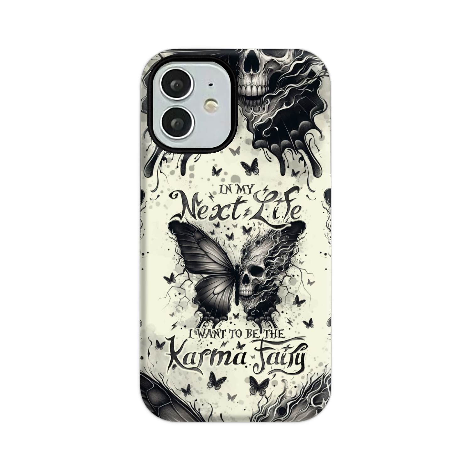 KARMA FAIRY SKULL BUTTERFLY PHONE CASE - TLNO2308241