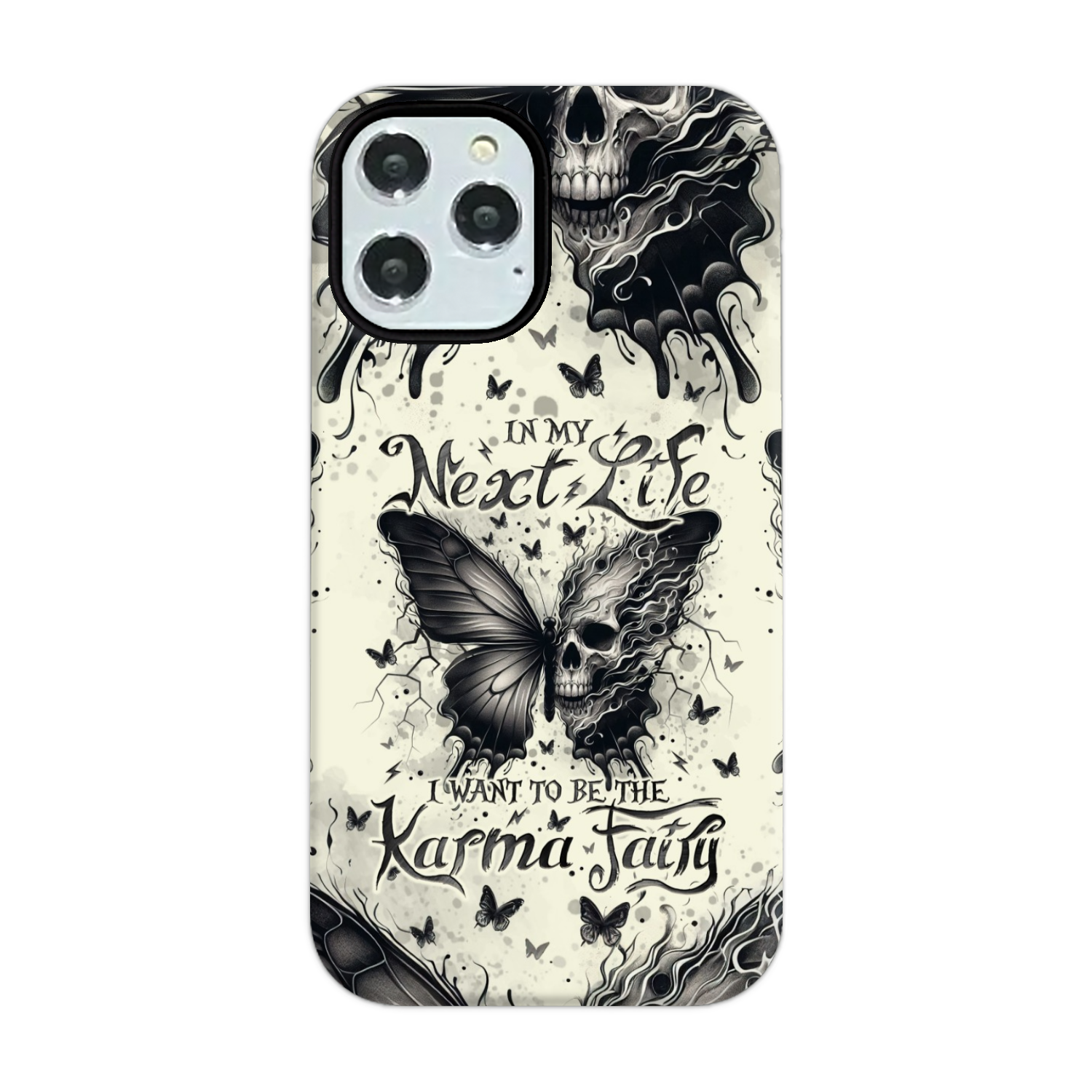 KARMA FAIRY SKULL BUTTERFLY PHONE CASE - TLNO2308241