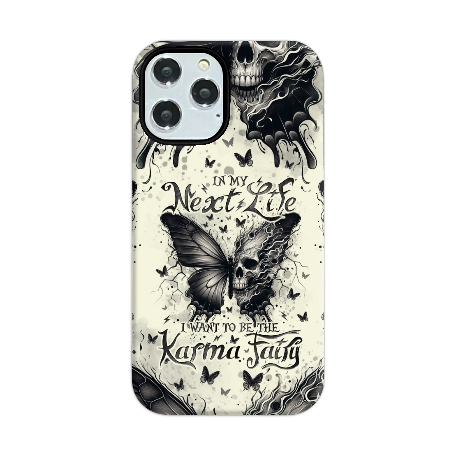 KARMA FAIRY SKULL BUTTERFLY PHONE CASE - TLNO2308241