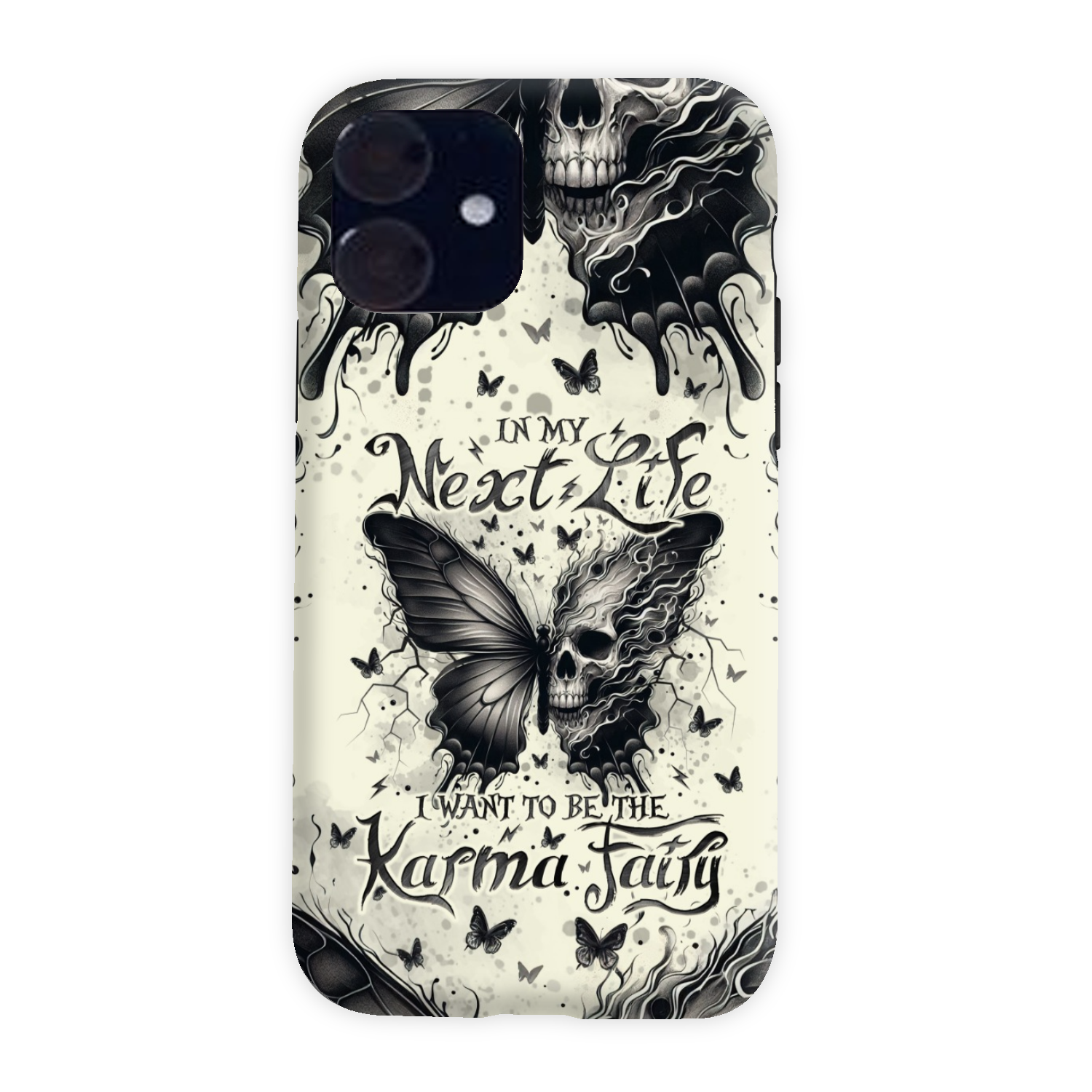 KARMA FAIRY SKULL BUTTERFLY PHONE CASE - TLNO2308241