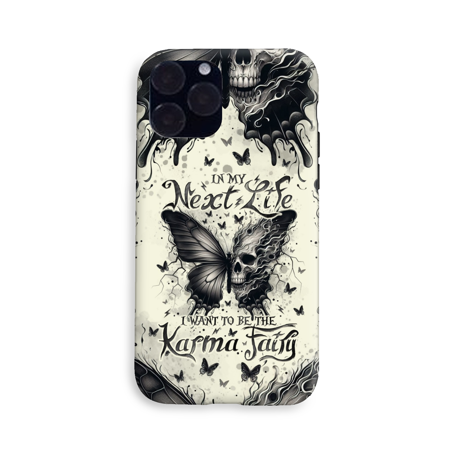 KARMA FAIRY SKULL BUTTERFLY PHONE CASE - TLNO2308241