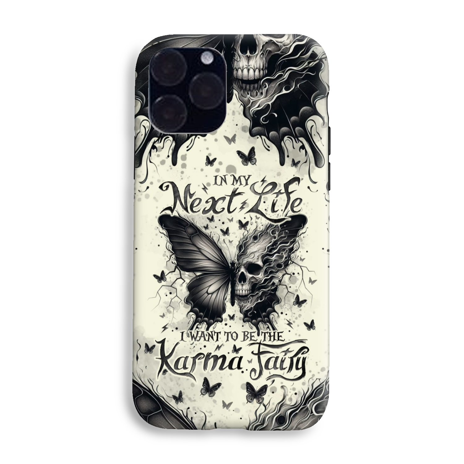 KARMA FAIRY SKULL BUTTERFLY PHONE CASE - TLNO2308241