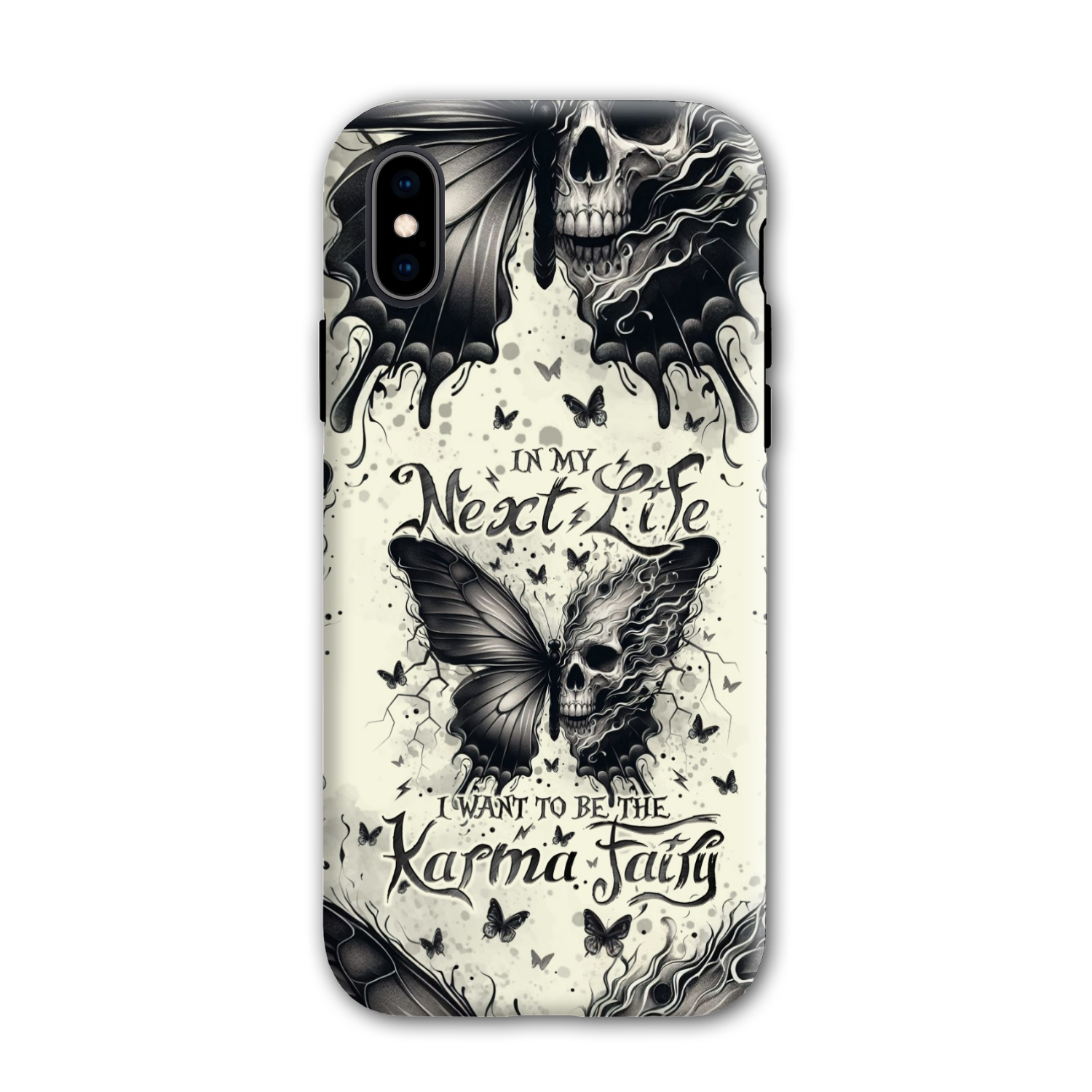 KARMA FAIRY SKULL BUTTERFLY PHONE CASE - TLNO2308241