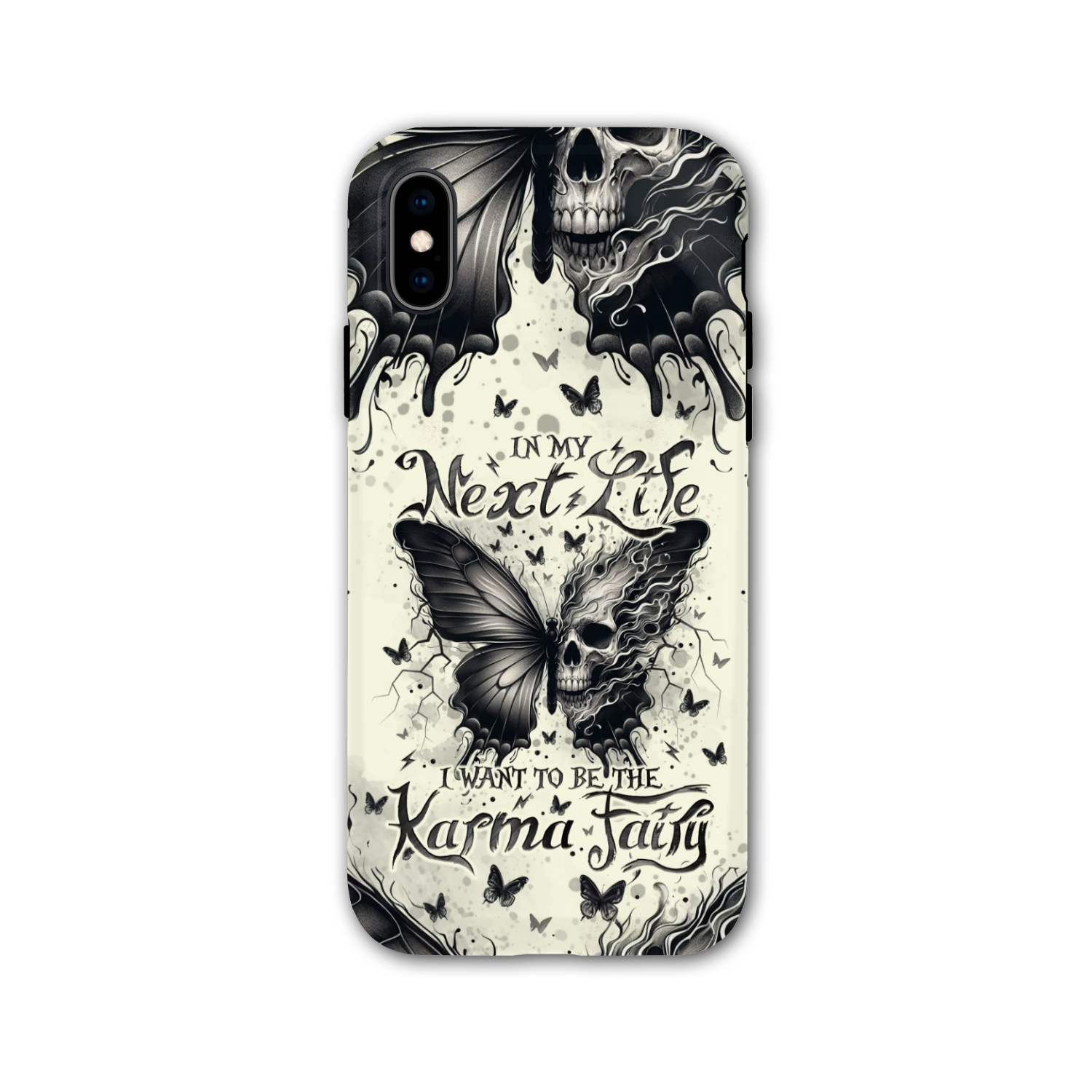 KARMA FAIRY SKULL BUTTERFLY PHONE CASE - TLNO2308241