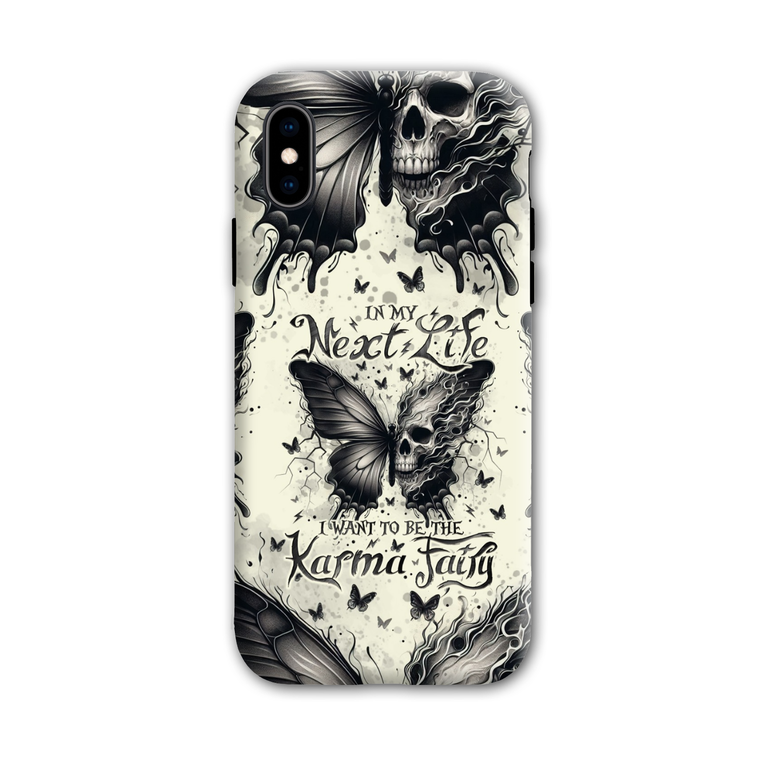 KARMA FAIRY SKULL BUTTERFLY PHONE CASE - TLNO2308241