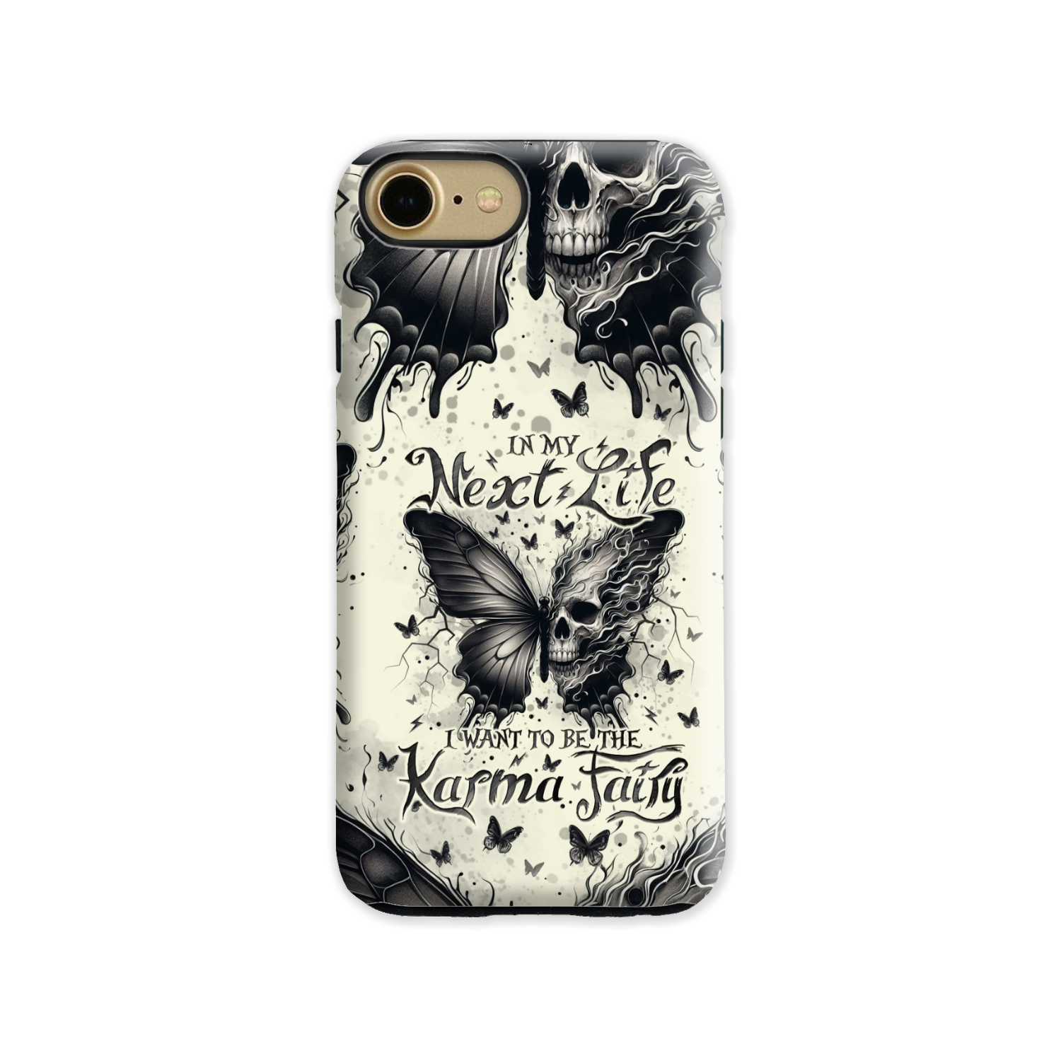 KARMA FAIRY SKULL BUTTERFLY PHONE CASE - TLNO2308241