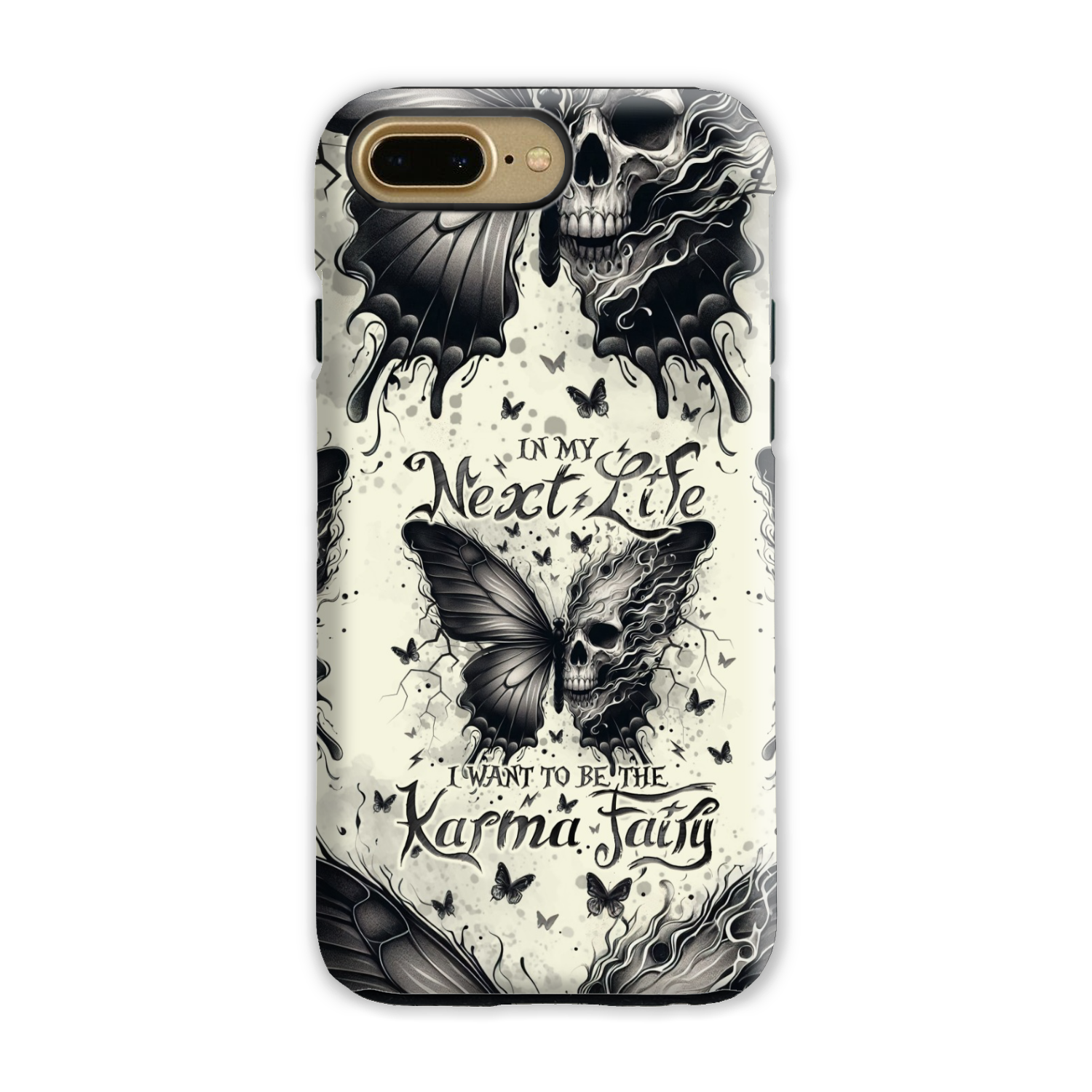 KARMA FAIRY SKULL BUTTERFLY PHONE CASE - TLNO2308241