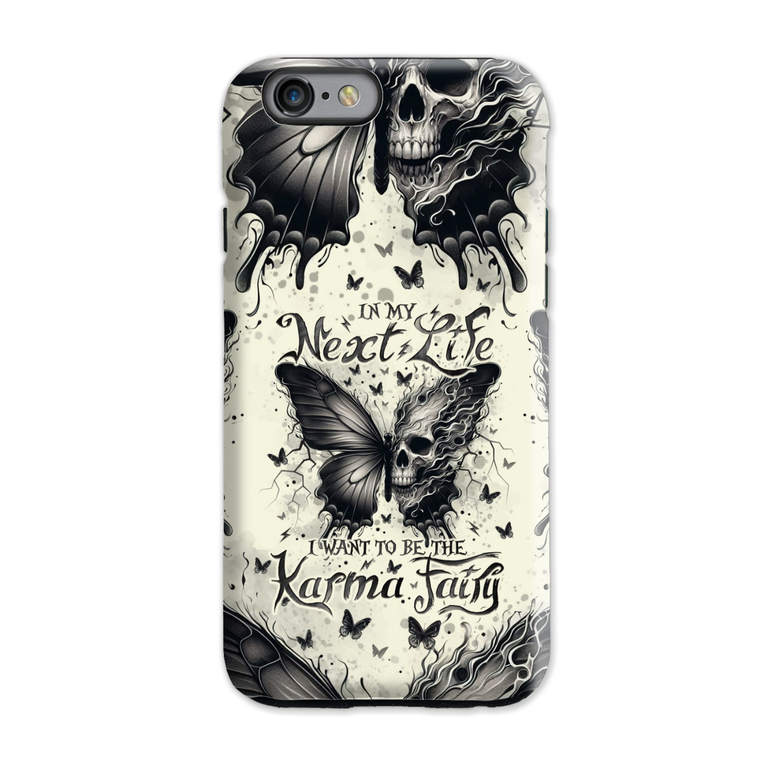 KARMA FAIRY SKULL BUTTERFLY PHONE CASE - TLNO2308241