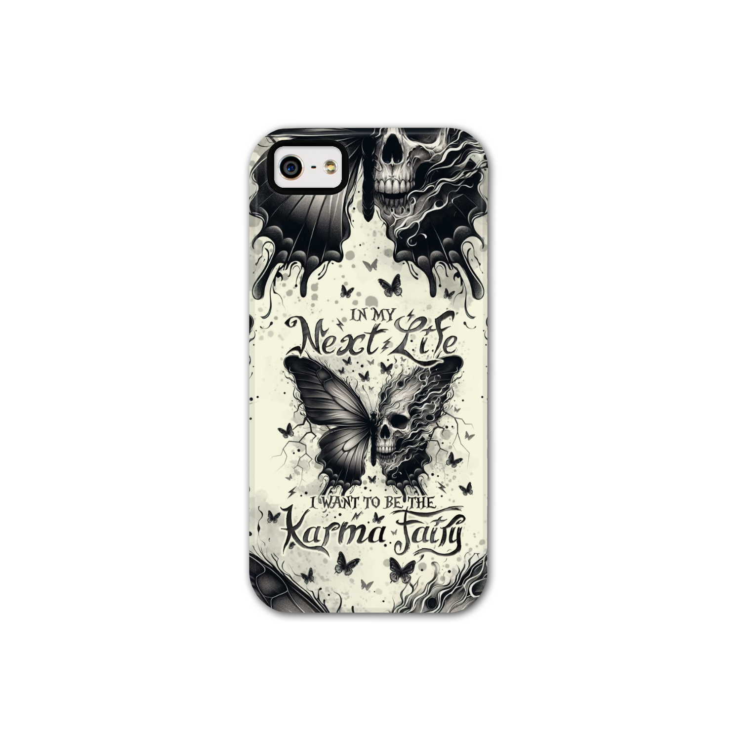 KARMA FAIRY SKULL BUTTERFLY PHONE CASE - TLNO2308241