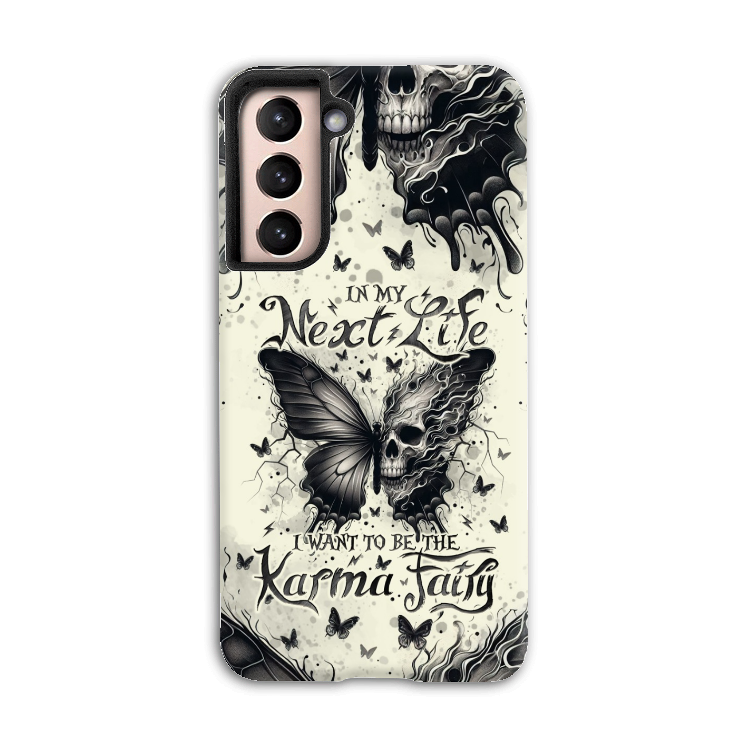 KARMA FAIRY SKULL BUTTERFLY PHONE CASE - TLNO2308241