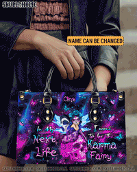 KARMA FAIRY SUGAR SKULL LEATHER HANDBAG - YHHN2203243
