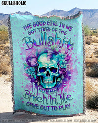 THE GOOD GIRL IN ME WOVEN AND FLEECE BLANKET - YHLN1511234