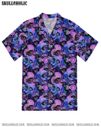SKULL UNDERSEA SEAMLESS HAWAIIAN SHIRT - TLNO0104253