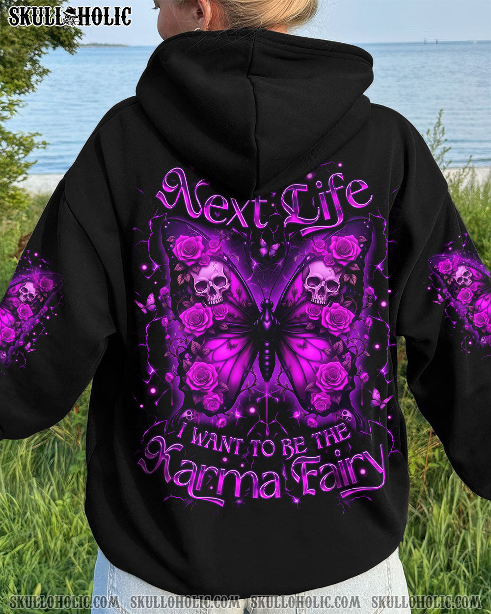 KARMA FAIRY SKULL BUTTERFLY  ALL OVER PRINT - TLNO0212252