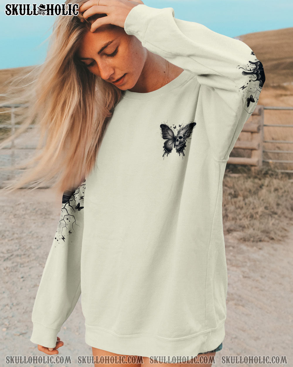 KARMA FAIRY SKULL BUTTERFLY ALL OVER PRINT - TLNO1607252