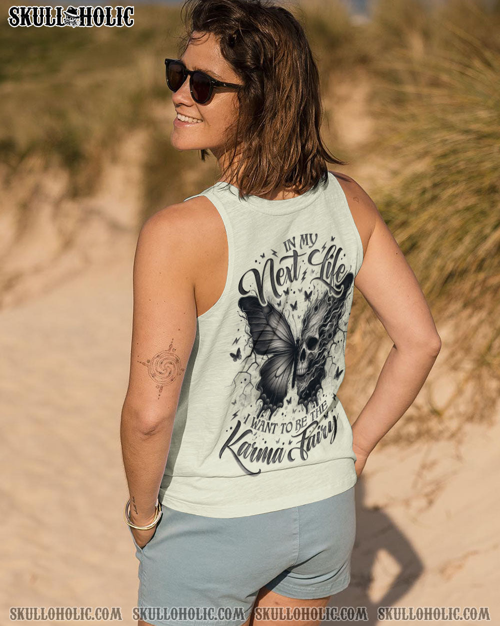 KARMA FAIRY SKULL BUTTERFLY ALL OVER PRINT - TLNO1607252