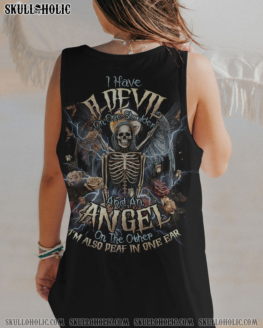 I HAVE A DEVIL SKELETON ALL OVER PRINT - TLNO2707235