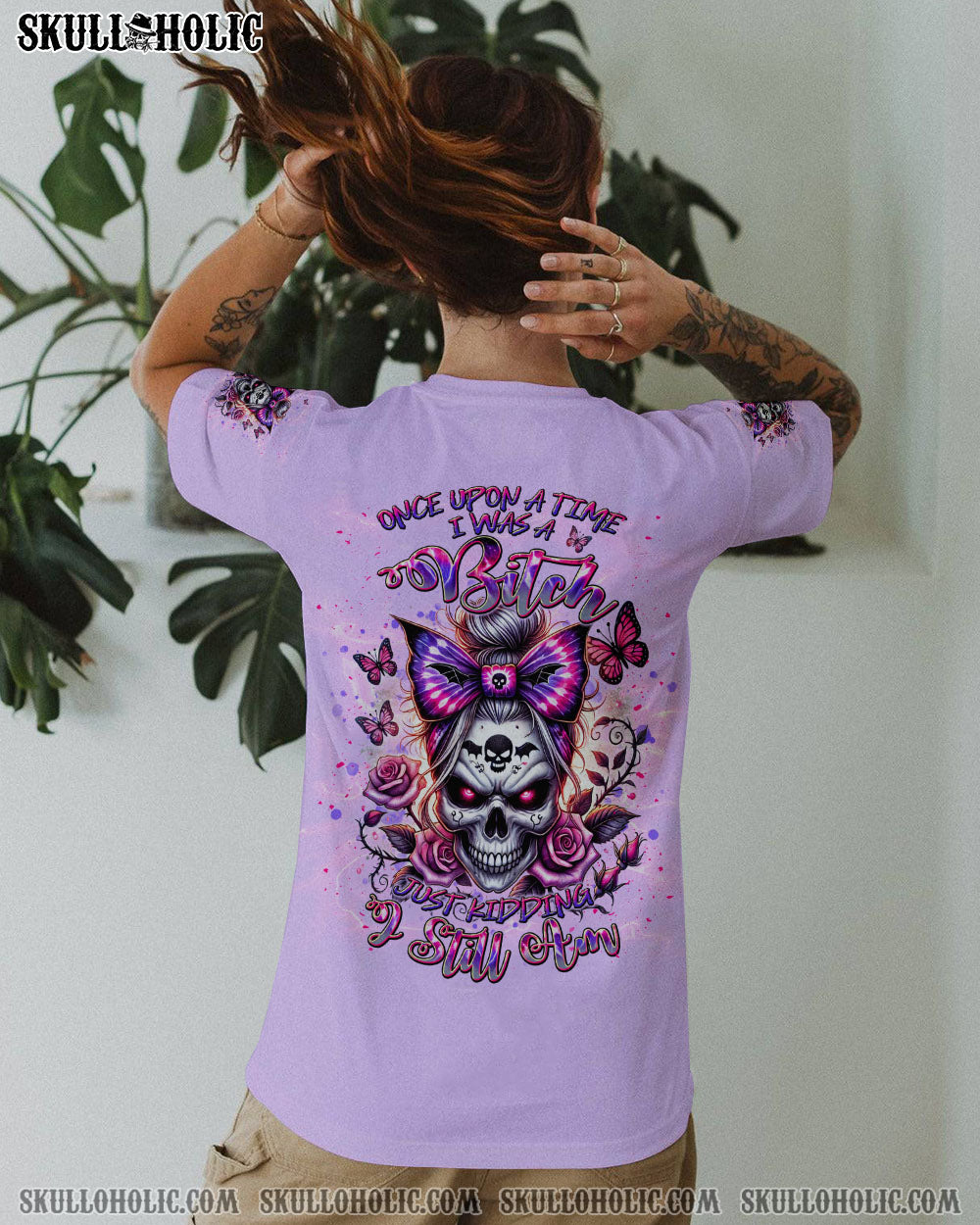 JUST KIDDING I STILL AM SKULL MESSY BUN ALL OVER PRINT - TLNT0110245