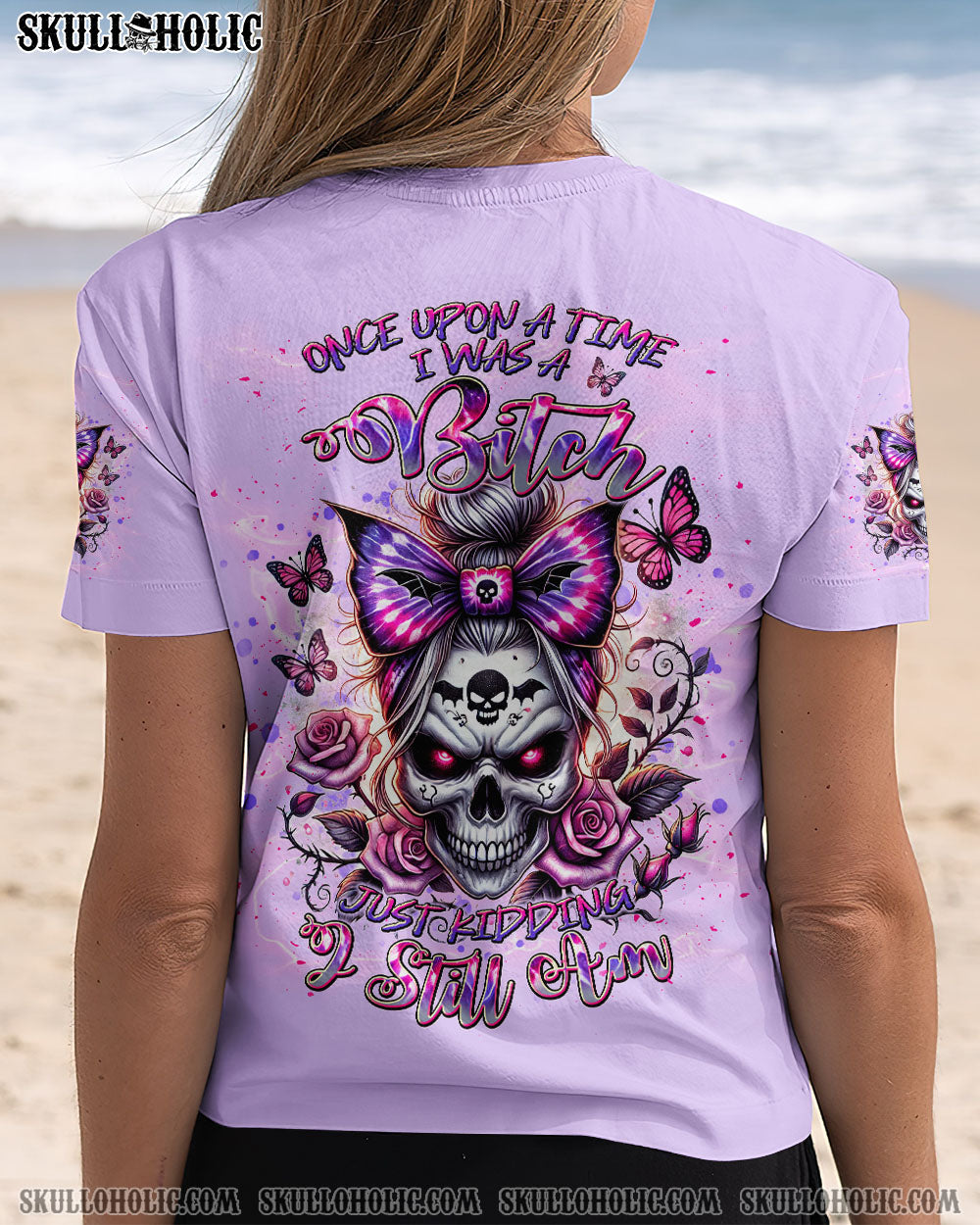 JUST KIDDING I STILL AM SKULL MESSY BUN ALL OVER PRINT - TLNT0110245