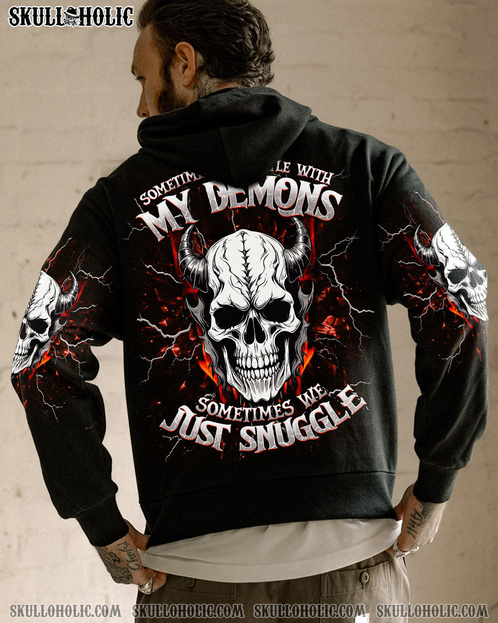 SOMETIMES I WRESTLE WITH MY DEMONS ALL OVER PRINT - TLNT1511253