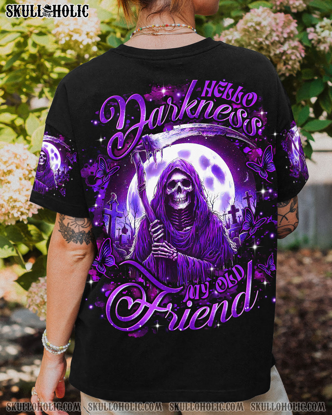HELLO DARKNESS MY OLD FRIEND REAPER ALL OVER PRINT - TLTR2909251