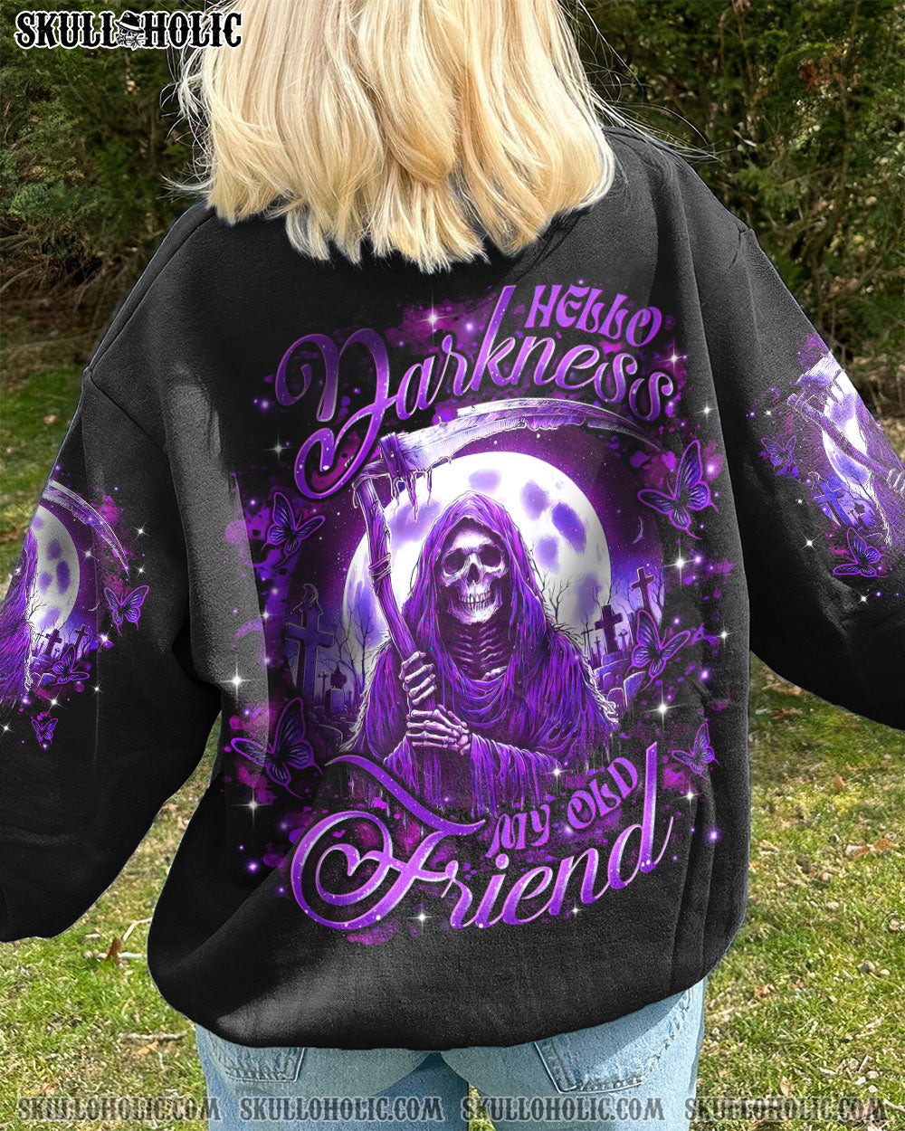 HELLO DARKNESS MY OLD FRIEND REAPER ALL OVER PRINT - TLTR2909251