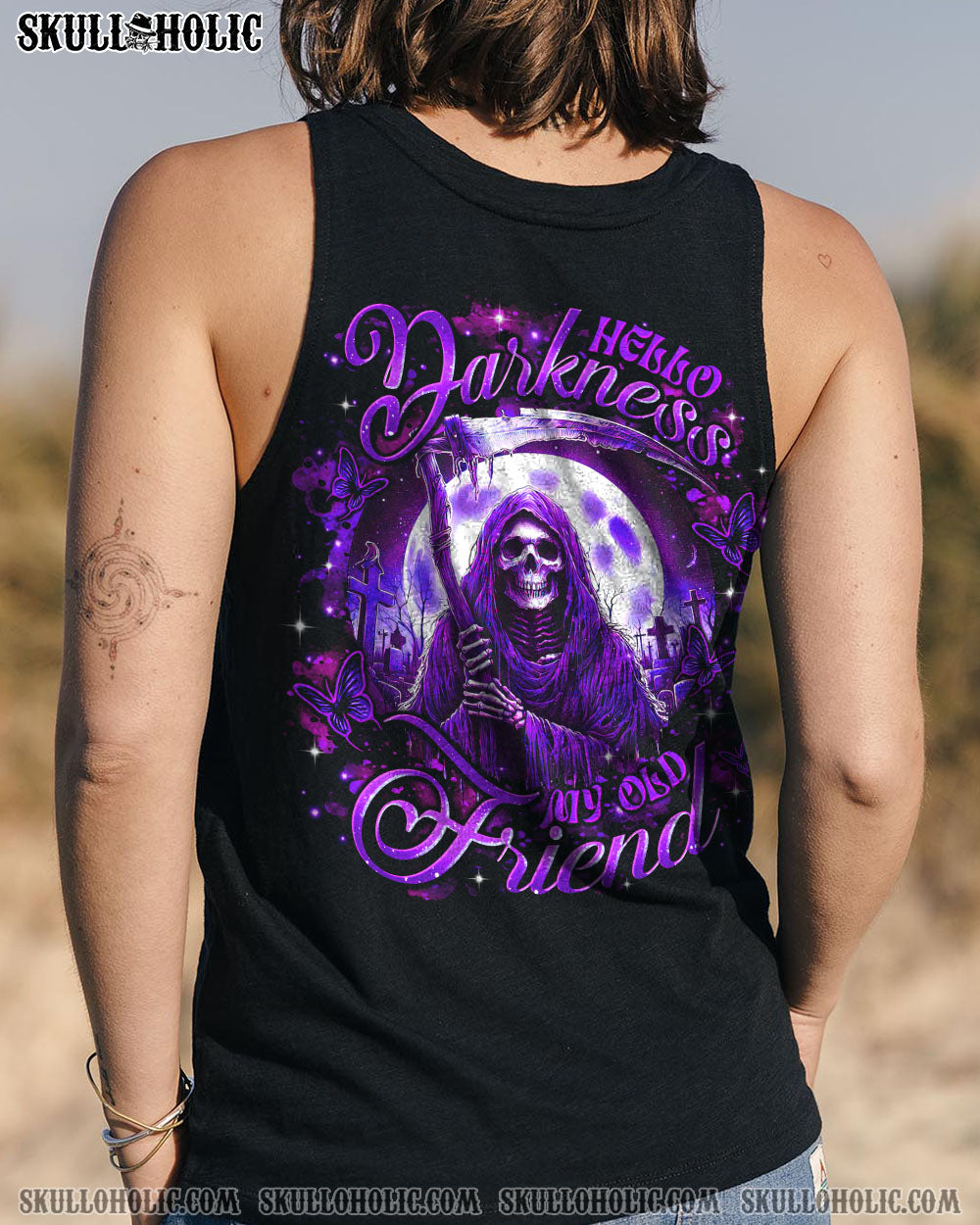 HELLO DARKNESS MY OLD FRIEND REAPER ALL OVER PRINT - TLTR2909251