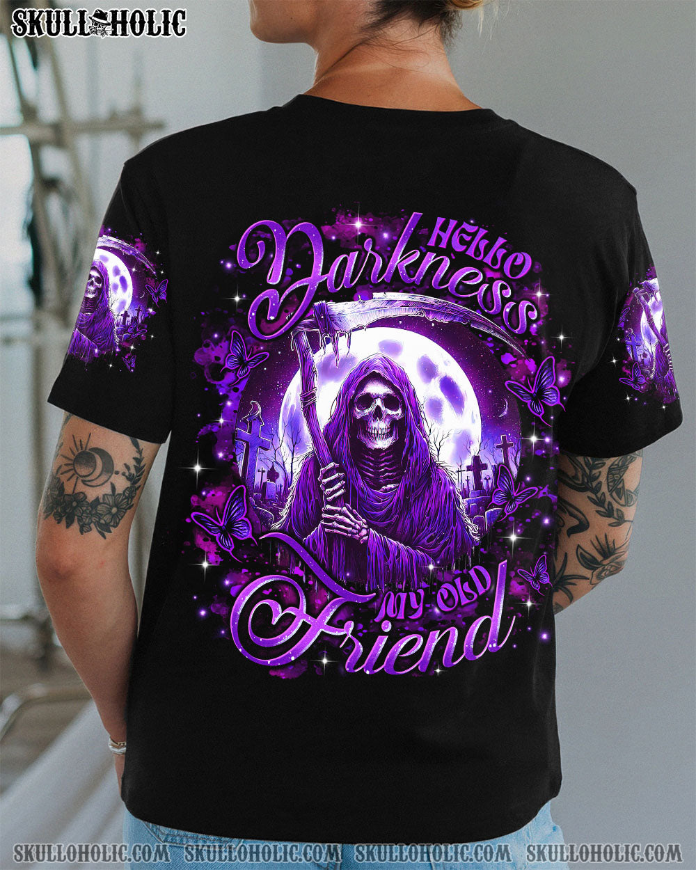 HELLO DARKNESS MY OLD FRIEND REAPER ALL OVER PRINT - TLTR2909251