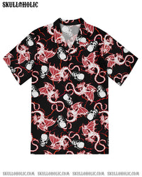SKULL DRAGON HAWAIIAN SHIRT  - TLNZ0904251